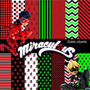 Kit Papel Digital Miraculous - Ladybug