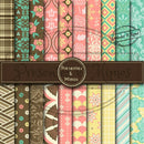 Kit Digital Papel Scrapbook - Downtown
