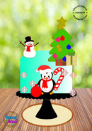 Arquivo De Corte Topo De Bolo Pinguim Natal