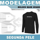 Moldes Profissionais Rash Guard Segunda Pele Infantil Corel