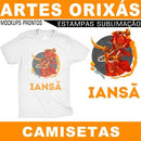 Pack Artes Digitais Camisetas Sublimação Orixás Umbanda