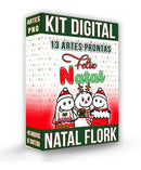 Kit Digital De Natal Flork 2022 Em Png + Mockups