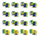 Pacote Artes Caneca Brasil Torcedor Flork 50 Arquivos Png