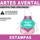 Sublimação Avental Artes Estampas Digitais Mockups Corel