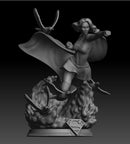 Supergirl Com Pássaros - Arquivo Stl - Impressão 3d