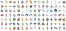 931 Pokémons - Para Imprimir, Silhouete Studio