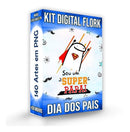 Kit Digital Flork Dia Dos Pais Artes Para Canecas Em Png