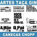 Estampas Taça Gin Copo Chopp Editáveis Canecas Sublimação