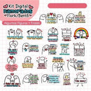 Kit Digital Dia Namorados Flork Artes Sublimação Arquivo Png