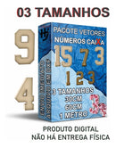 Kit Digital Numeros 3d Decoracoes Corte Cnc Fresa