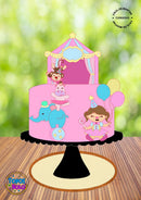 Arquivo De Corte Topo De Bolo Circo Baby Girl