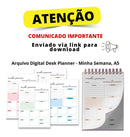 Arquivo Digital Desk Planner A5 - Minha Semana
