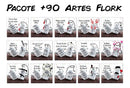 Artes Canecas Flork Variadas + 90 Arquivos