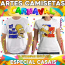 Artes Camisetas Carnaval Casal Artes Editáveis Mockups