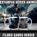 Estampas Canecas Séries Animes Games Heróis Sublimação Filme