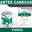 Pack Artes Fusca Canecas Mockups Corel Png Estampas
