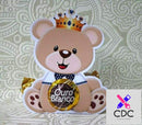 Arquivo Corte Silhouette porta bombom urso realeza + Brinde