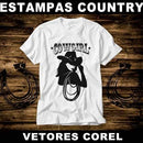 Estampas Country Rodeio Cavalo Sublimação Corel Mockups