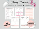 Combo Digital Planners Diários, Semanal, Mensal E  Fitness