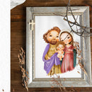 Kit Digital Sagrada Família Jesus Maria José Ilustrações Png