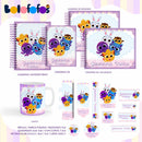 kit completo arquivo  pdf png encadernaçao sublimaçao 36 - BOLOFOFOS MENINA