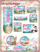kit completo arquivo  pdf png encadernaçao sublimaçao - BOSQUE MENINA