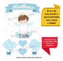 Arquivo De Corte Topo De Bolo Anjo Da Guarda Menino