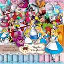 Kit Scrapbook Digital - Alice No País Das Maravilhas