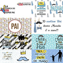 Pack Artes Caneca Dia Dos Pais Pacote Sublimação Arquivos