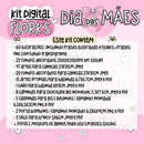 Arquivo Digital Sublimação Flork Bento Dia Das Mães Lt10 Png