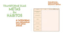 Planilha Rastreador De Hábitos | Dia, Semana, Mês E Ano