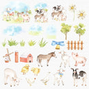 Kit Digital Animais De Fazenda Aquarelado (03)
