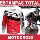 Camisetas Total Motocross Moto Artes Estampas Editáveis