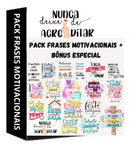 Kit Arquivos Digitais Frases Motivacionais Png - Lettering