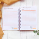 Kit Combo Datado Encadernação Planner Capa Agenda Amaranto