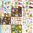 50 Kits Scrapbook Safari Zoo Papel Digital Png + Brinde
