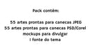 Pack Artes Digital Sublimação Caneca Bob Esponja