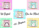 Kit Digital Ilustra.cin  Dia Das Mães Sem Fundo Lt6  Png
