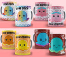 Artes Para  Caneca Polvo Do Humor + Bônus Em Dobro