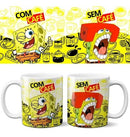 Estampas Canecas Com Café Sem Café Editáveis Mockups Prsngm