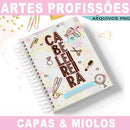 Estampas Capas Cadernos Miolos Profissões Sublimação Mockups