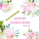 Kit Digital Floral Rosa
