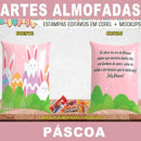 Artes Almofadas Bolso Páscoa Chocolates Editáveis Mockups