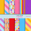 Papel Digital Colorido Amarelo Rosa Azul Lilas Verde + Brind
