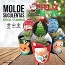 5 Moldes Feliz Natal - Rótulos De Suculentas P/ Imprimir