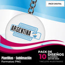 Kit Digital Llaveros Selección Argentina Mundial M39
