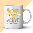 Estampas Canecas Avós Vovó Vovô Frases Coloridas Sublimação