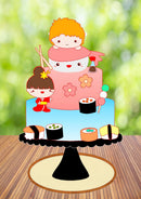 Arquivo De Corte Topo De Bolo Sushi Cute