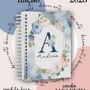 Arquivos P/ Capas Alfabeto Floral Azul E Verde