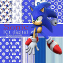 Kit Digital Scrapbook Sonic